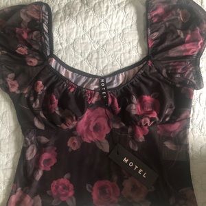 Motel Rocks Gothic Rose Glasty top